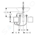 Geberit 116.175.21.1 - Elektronická umyvadlová baterie, bez směšovače, napájení z generátoru, ch