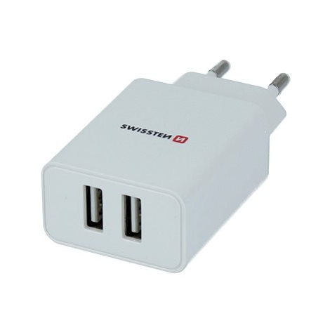 Swissten síťový adaptér SMART IC 2.1A + kabel USB-C 1.2m bílý