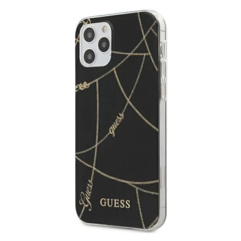 Kryt Guess GUHCP12LPCUCHBK iPhone 12 Pro Max 6,7" black hardcase Gold Chain Collection (GUHCP12L