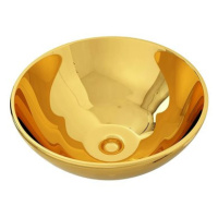 SHUMEE Keramické umyvadlo 32,5 × 14 cm zlaté