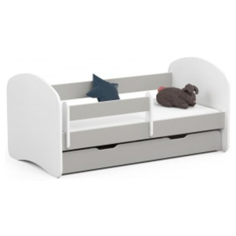 Dětská postel SMILE 140x70 cm - šedá Akord