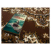 Alfa Carpets  Kusový koberec TEHERAN T-102 brown kruh - 160x160 (průměr) kruh cm