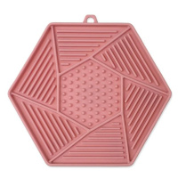 Podložka lízací Epic Pet Lick&Snack hexagon světle růžový 17x15cm