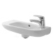 DURAVIT D-Code Umývátko 500x220 mm, s přepadem, s otvorem pro baterii vpravo, bílá 07065000082