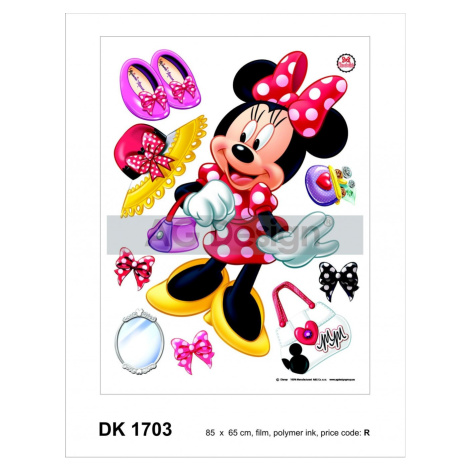 Ag Design DK 1703 samolepící dekorace Minnie, AGF1703 rozměry 65 x 85 cm