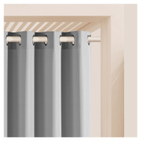 Dekorační terasový závěs s kroužky TARAS světle šedá 180x250 cm (cena za 1 kus) MyBestHome