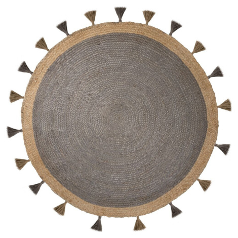 Flair Rugs koberce Kusový koberec Lunara Grey kruh – na ven i na doma Rozměry koberců: 150x150 (