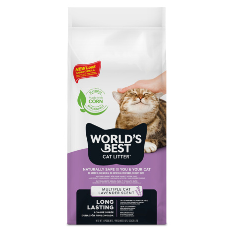 Kočkolit Worlds Best Cat Litter Lavender Scented kočkolit - výhodné balení: 2 x 12,7 kg World's Best