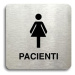 Accept Piktogram "pacienti III" (80 × 80 mm) (stříbrná tabulka - černý tisk bez rámečku)