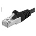 PREMIUMCORD Patch kabel CAT6a S-FTP, RJ45-RJ45, AWG 26/7 10m černá