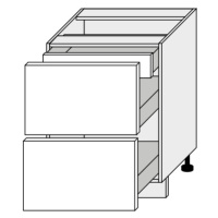 ArtExt Kuchyňská skříňka spodní PLATINIUM | D2A 60/1A Barva korpusu: Grey