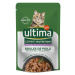 Ultima Cat Expert Nutrition Hairball hovězí a losos - výhodné balení: 48 x 70 g