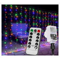 VOLTRONIC 68204 Vánoční světelný závěs - 6 x 3 m, 600 LED, barevný