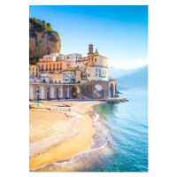 Fotografie Morning view of Amalfi cityscape, Italy, Aleh Varanishcha, 30 × 40 cm