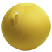 VLUV Sedací míč LEIV, potah z tkaniny se vzhledem plátna, 600 - 650 mm, hořčicová žlutá
