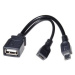 PremiumCord USB A/ female + Micro USB/ female