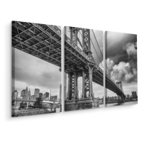 Vícedílné plátno Manhattan Bridge V New Yorku Varianta: 80x120