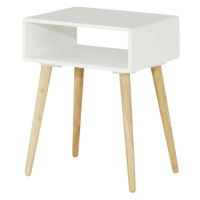 Přístavný stolek NOTTE bílá