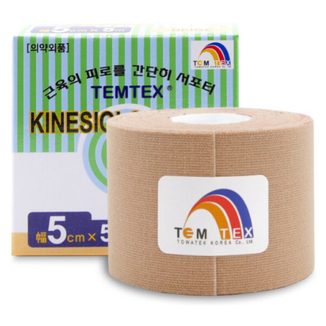 TEMTEX kinesio tejpovací páska béžová 5cmx5m