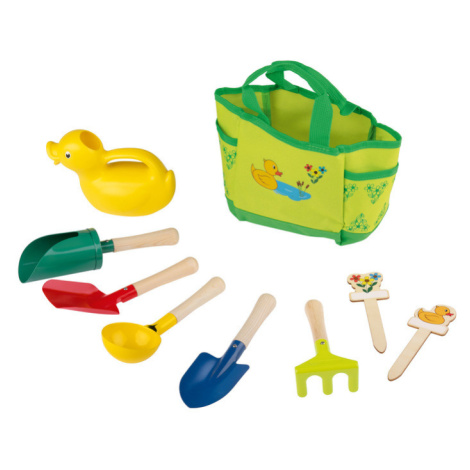 Playtive Dětská taška se zahradním náčiním, 9dílná sada (zelená)