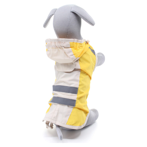 Vsepropejska Slim-Roy reflexní pláštěnka pro psa Barva: Žlutá, Délka zad (cm): 38, Obvod hrudník