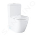 Grohe Euro Ceramic WC kombi set s nádržkou a sedátkem softclose, rimless, Triple Vortex, PureGua