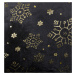 Vánoční deka z mikrovlákna SHIMMER černá 130x170 cm