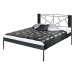 Kovová postel Valencia kanape Rozměr: 180x200 cm, barva kovu: 1B hnědá stříbrná pat.