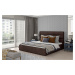 Postel Caramel - dřevěný rám postele Rozměr: 160x200 cm, látka: Soft 66