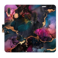 iSaprio Flip pouzdro Dark Marble pro Samsung Galaxy A40