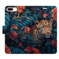 iSaprio Flip pouzdro Flower Jaguar 02 pro iPhone 7 Plus