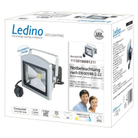Ledino LED reflektor Benrath NB, nouzové osvětlení s dobíjecí baterií