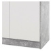 Komoda OPTIMUS 38-002 beton/bílá