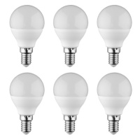 LIVARNO home LED žárovky, 6 kusů (E14 koule, 3 W)