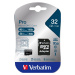 VERBATIM MicroSDHC karta 32GB Pro, U3 + adaptér