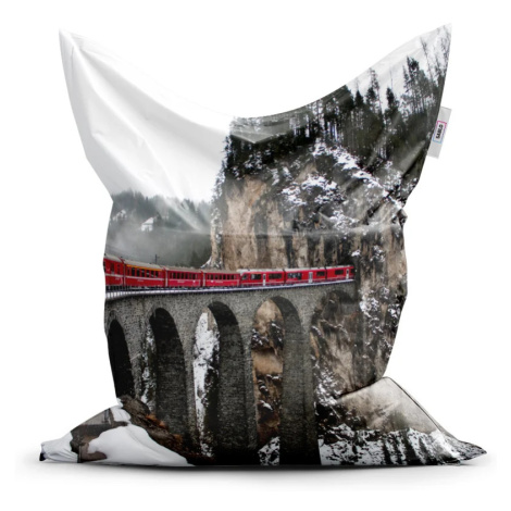 Sedací vak Classic Vlak na mostě 2 - 150x100 cm