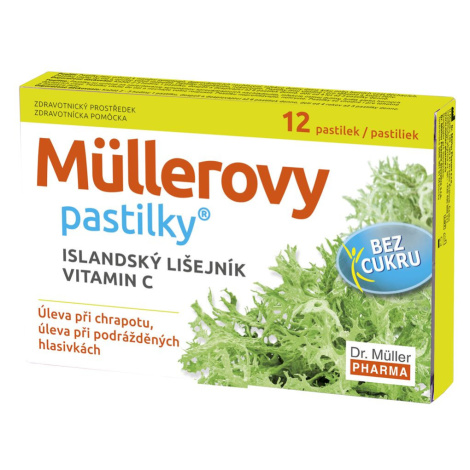 Dr. Müller Müllerovy pastilky s islandským lišejníkem bez cukru 12 pastilek Dr.Müller