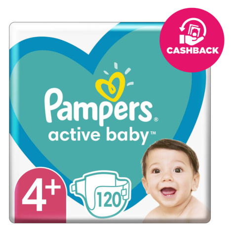 Pampers Active Baby 4+ 10 -15 kg 120 ks