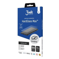 Tvrzené sklo 3mk HardGlass MAX Privacy pro Apple iPhone 15 Pro Max, černá