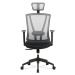 Kancelářská židle EDWARD černá/šedá