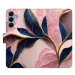 iSaprio Flip pouzdro Pink Leaves pro Samsung Galaxy A25 5G