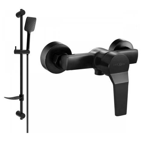 MEXEN Caro DF62 sprchová baterie s příslušenstvím, černá (74664DF62-70)