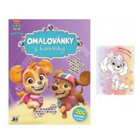 Omalovánky s kamínky Tlapková patrola/Paw patrol A4 21x28cm