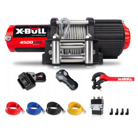 Elektrický Naviják X-bull HRW4500SA Naviják Ocelové Lano 1360kg 12V