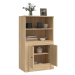 vidaXL Skříň highboard dub sonoma 60 x 35,5 x 103,5 kompozitní dřevo