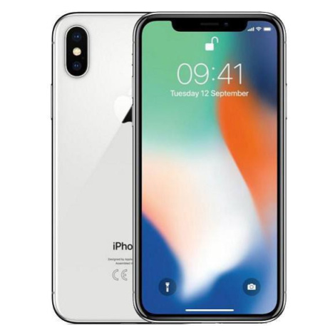 iPhone X 256GB (Stav A) Stříbrná Apple