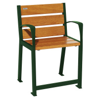 PROCITY Židle SILAOS® ze dřeva, pro seniory, mechová zelená, světlý dubový dekor