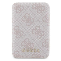 Guess Induction Powerbank 15W GUPB5FP4EMGP 5000mAh pink 4G Leather Metal Logo MagSafe (GUPB5FP4E