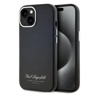 Karl Lagerfeld Grained PU Hotel RSG Zadní Kryt pro iPhone 13 Black