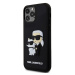 Zadní kryt Karl Lagerfeld 3D Rubber Karl and Choupette pro Apple iPhone 12/12 Pro, black